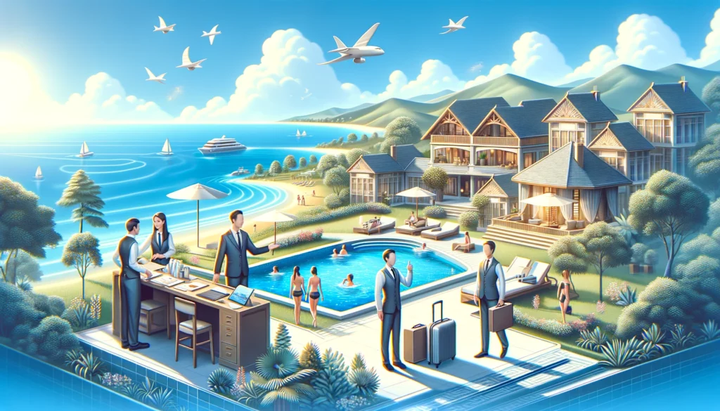 Conciergerie haut de gamme qui s'occupe des voyageurs airbnb autour de la piscine et de la mer